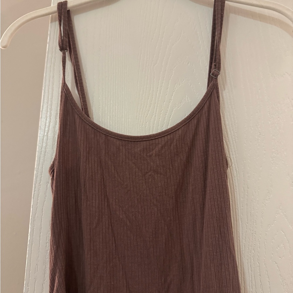 BP Mauve Ribbed Ruched Bodycon Midi Dress – Soft Stretchy, Flattering S - Picture 4 of 4